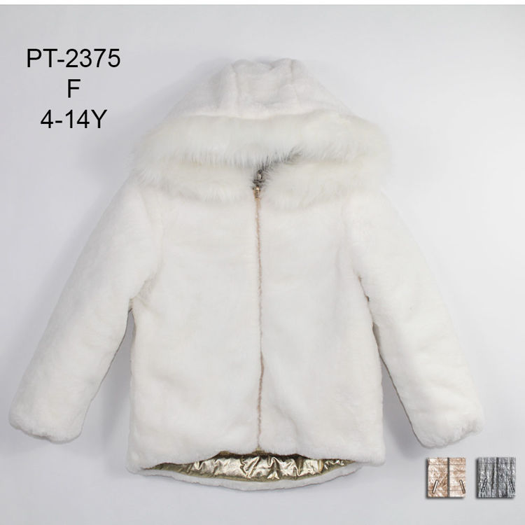 Picture of PT-2375  GIRLS REVERSIBLE JACKET WITH FUR 4-16 YEARS
